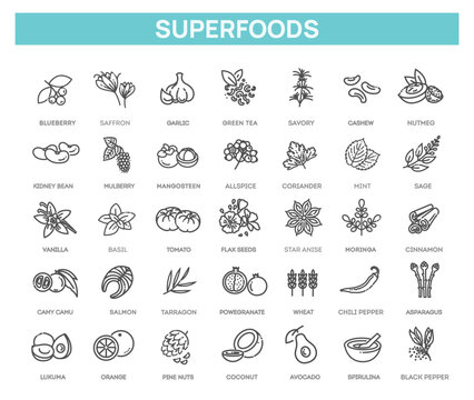Antioxidant food, herbs and spices. Healthy lifestyle