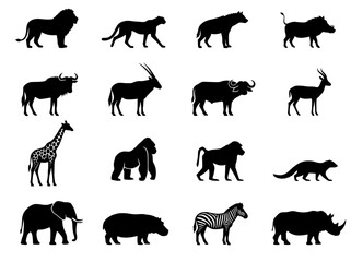 wild animals silhouettes © Ishaq