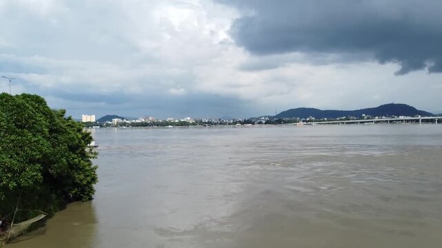 GUWAHATI CITY VIEW FROM BANK OF BRAHMAPUTRA