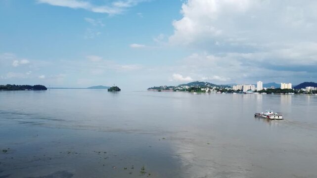 GUWAHATI CITY VIEW FROM BANK OF BRAHMAPUTRA