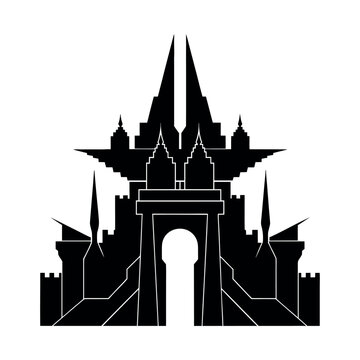 Hyperborea Crystal Citadel Silhouette Design