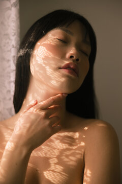 Woman in Lace Filtered Light