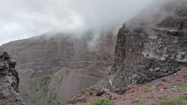 Mount Vesuvius crater