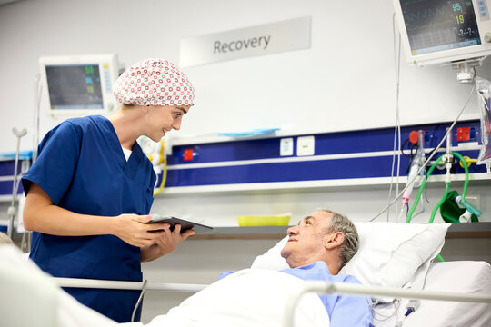 Doctor With Patient in Hospital