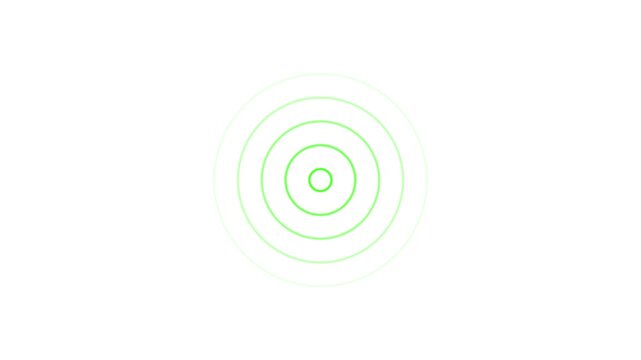 radio waves seamless animation on white background video footage sound wave signal