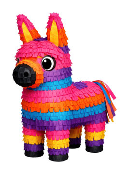 PNG Colorful donkey pinata decoration