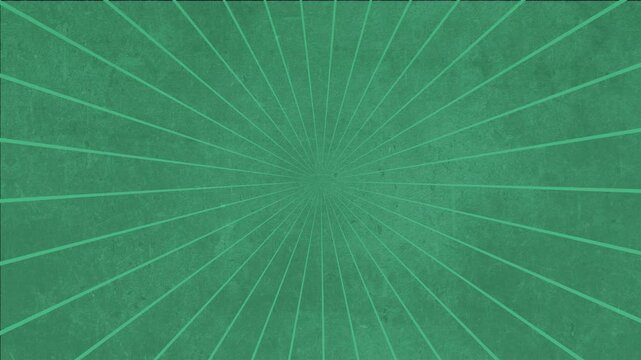Green sunburst background, with vintage grunge, texture effect