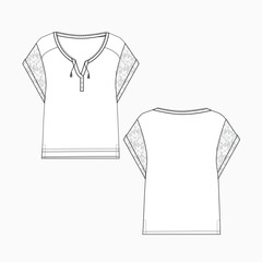 Women's Trims details with fashion top and variant styles © brumous.ig