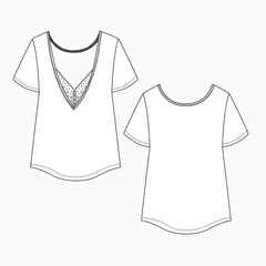 Women's Trims details with fashion top and variant styles © brumous.ig