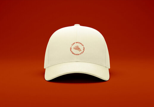 Baseball Cap Mockup on Colored Background