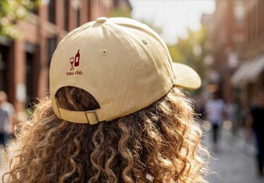 Baseball Cap Mockup on Model Outdoors