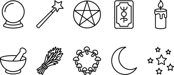 witchcraft magic mystical symbols and objects © MdRakibul
