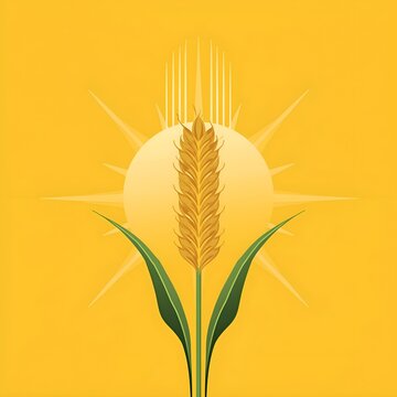 Ears of wheat vector illustration