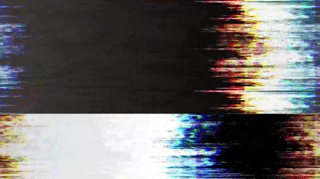 A smooth, colorful VHS distortion effect transition.