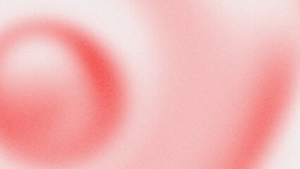 Fototapeta premium Abstract soft red and pink grainy gradient background with circular mesh texture