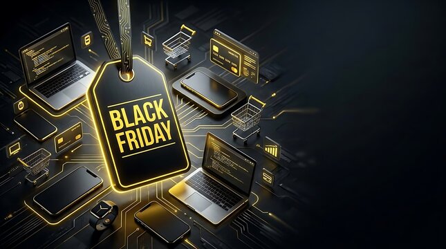 Black Friday digital tag and technology devices