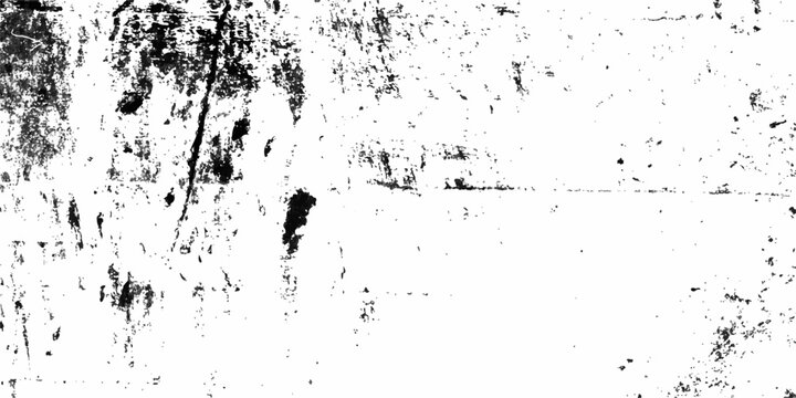Black and White Vector Grunge Overlay Texture with Distressed Scratches and Ink Splatters. Dust Overlay Distress Grain ,Simply Place illustration over any Object to Create grungy Effect. Overlay with 