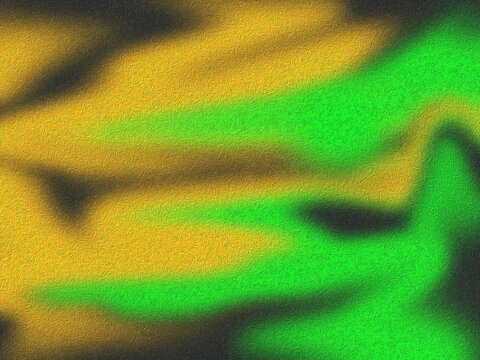 Abstract swirling texture featuring vibrant green yellow and dark charcoal waves in oil paint style with blending deep charcoal