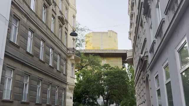 Arenbergpark Flak Tower Anti Aircraft Gun Tower in Vienna Austria