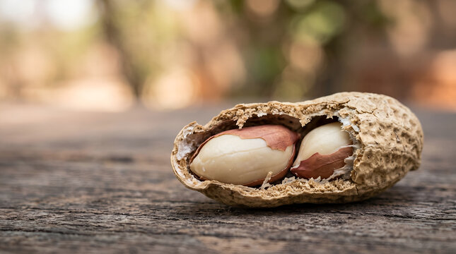 Open Peanut Shell Close Up