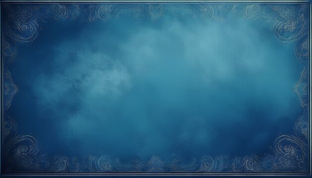 blue background vintage marbled textured border vignetting