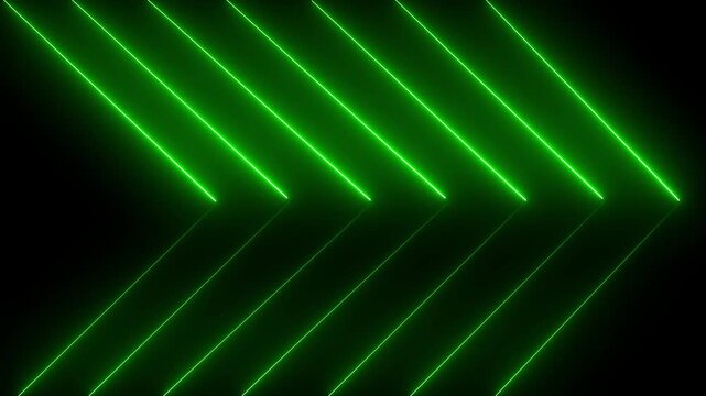 A neon line icon features sleek, glowing lines in vibrant colors like green often with a slight glow effect, creating a modern, illuminated, and futuristic. 4k video