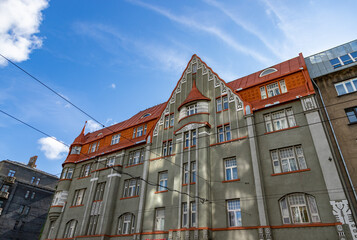 Obraz premium Riga Apartments Facade