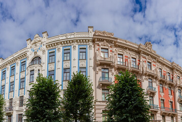 Fototapeta premium Art Nouveau Buildings in Riga