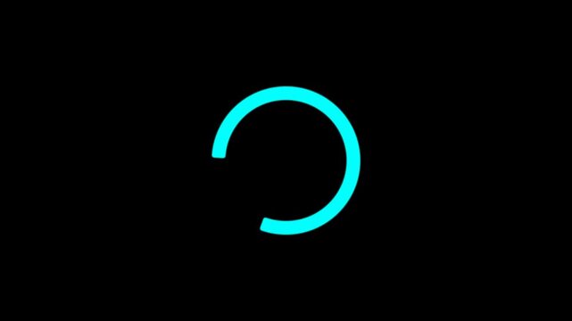 loading animation, circle loading icon, circle loading, circular loading mark on black background