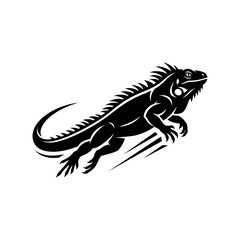 Fototapeta premium Iguana Athletics Sports Club Logo Vector Art