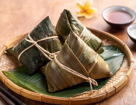 dragon boat festival traditional rice dumplings
