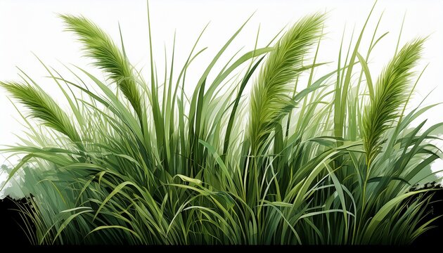 Untitled Design A Detailed Image Of Tall Grass From A Meadow Isolated On A Transparent Background