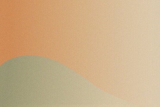 Abstract Grainy Gradient Background with Soft Wavy Shapes in Warm Beige and Sage Green