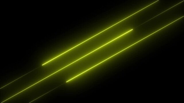 Abstract neon blue light and black background with glowing light lines and smooth wave pk motion design animation.