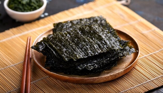 Dried Laver Nori Is On The Table