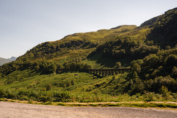 Scenic Scottish Highlands and Isle of Skye Landscapes with Mountains, Valleys and Green Nature © Patricia