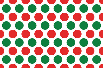 seamless pattern with polka dot Christmas theme © Piyanat