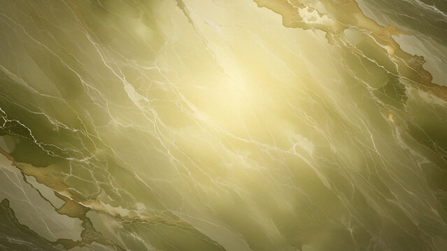 Elegant Sage Green and Gold Marble Texture Background with Soft Radiant Gradient Lighting, Luxurious Abstract Stone Pattern for Modern Wallpaper, Interior Design Backdrop, and Graphic Design
