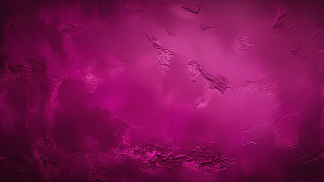 Vibrant Magenta Abstract Background with Textured Painted Surface, Rich Deep Pink Gradient Wallpaper with Artistic Brushstrokes and Rough Details for Modern Graphic Design Projects