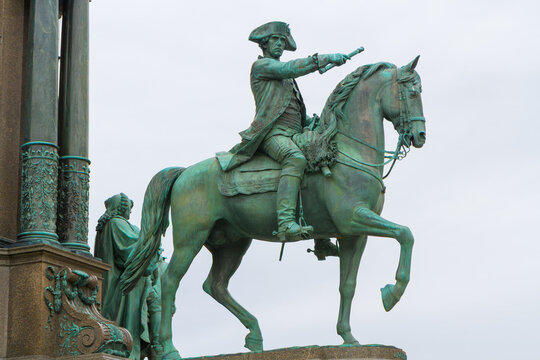 Ernst Gideon von Laudon equestrian statue. Part of Maria Theresa Monument. Vienna, Austria. 