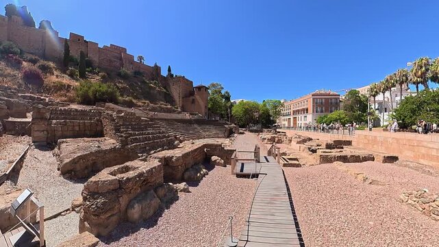 El teatro romano y la Alcazaba de M&aacute;laga es Espa&ntilde;a