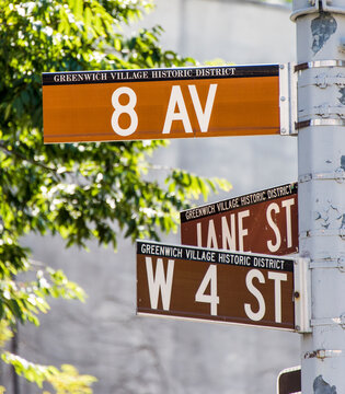 street sign in the city