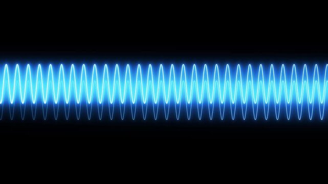 glowing neon wave lines flowing with light particles on dark background, vibrant, flowing abstract illustration with waveforms in neon hues .