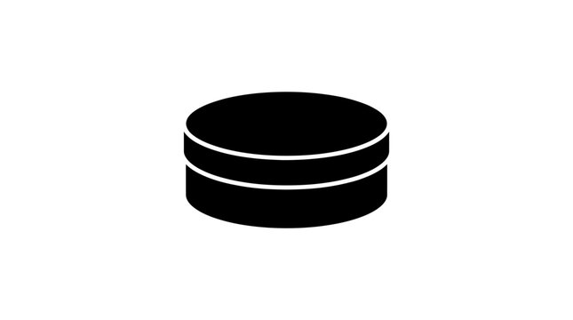 Black pomade jar icon for grooming