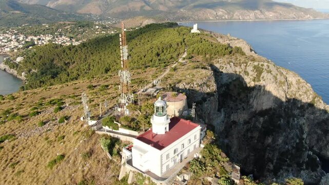 Capo Palinuro, Campania, Italy, aerial drone view