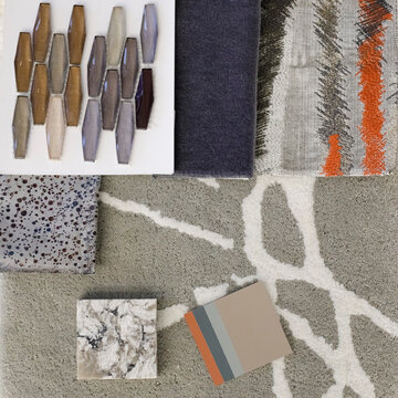 Textile and Color Design Sample Board
