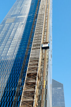 Glass Skyscraper Under Construction