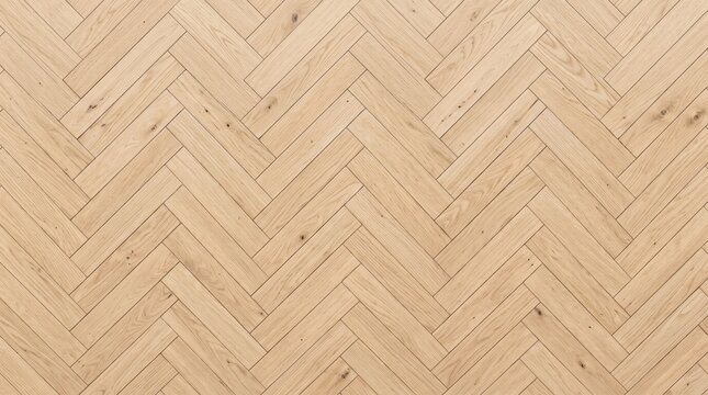 Elegant light oak herringbone wood flooring texture with detailed natural wood grain and patterns