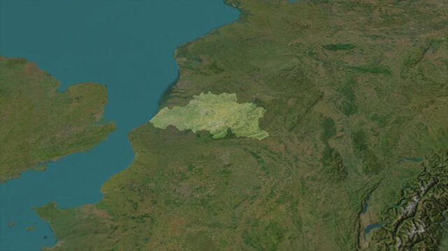  Zooming From World Map To BELGIUM, High Tech Colorful Map Animation
