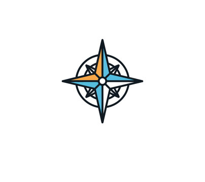 Compass Icon - Navigation, Direction, and Travel Symbol